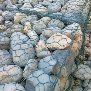 PVC gecoate zeshoekige gaas Gabion mand